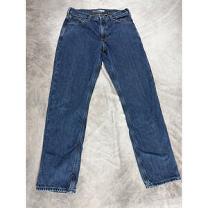 Carhartt Relaxed Fit Jeans 34x34 Men’s Blue Denim Workwear Dungaree Straight Leg